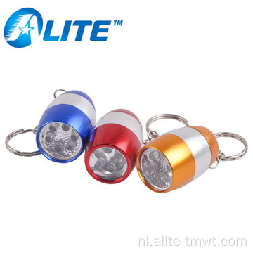 6 LED -licht Mini Cute zaklamp Keychain